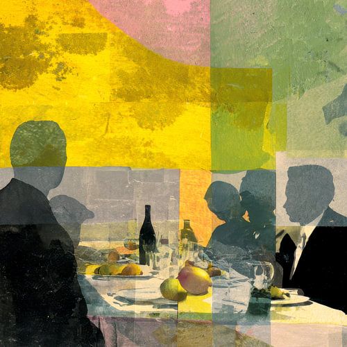 Im Sommer draußen essen von Vlindertuin-Art