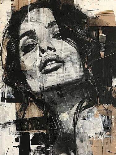 Portrait abstrait moderne