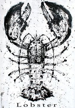 Black Lobster van Atelier Paint-Ing