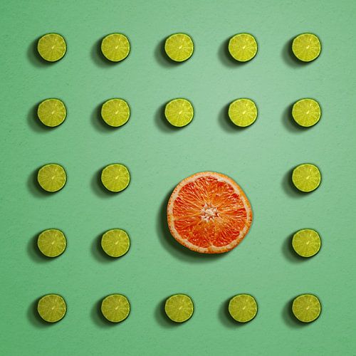 Citrusvruchten in het groen