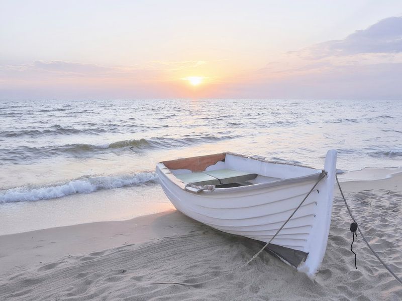 Sunrise by the sea by Johann Pavelka