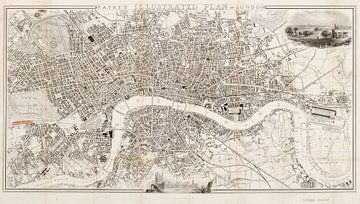 Payne's illustrierter Plan von London