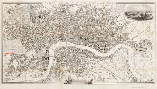 Payne's illustrated plan of London
