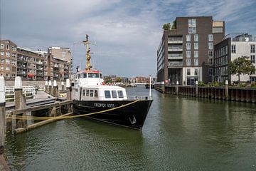 Riedijks Haven in Dordrecht (kleur) van Rick Van der Poorten