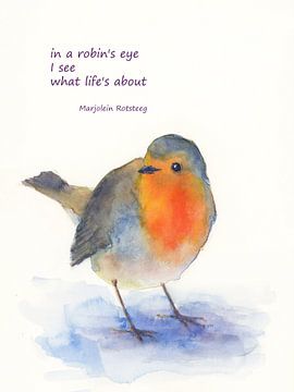 In a Robins eye haiku von Karen Kaspar
