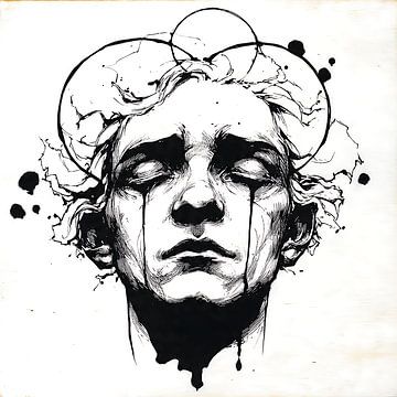 Surreales Porträt mit traumhafter Atmosphäre und lebendigen Details