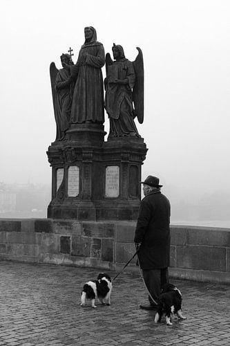 Bonne direction sur le Pont Charles
