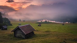 Sonnenaufgang am Geroldsee