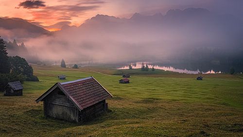 Zonsopkomst bij de Geroldsee