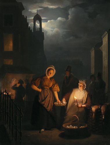 Nachtmarkt in Rotterdam, Petrus van Schendel