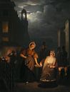 Marché de nuit à Rotterdam, Petrus van Schendel par Des maîtres magistraux Aperçu