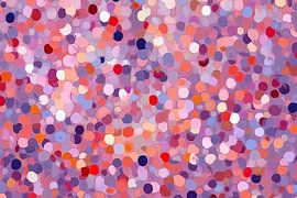 Reflektierende Stiefmütterchen | Abstrakte Kunst. von Blickfänger Gemälde