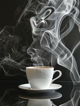 eine heiße Tasse Kaffee oder Cappuccino von Egon Zitter