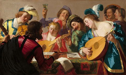 Het concert, Gerard van Honthorst