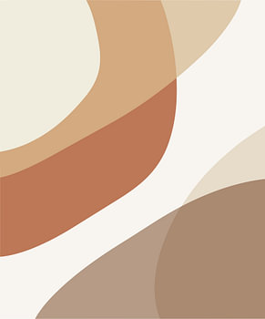 Minimalist Earthy Zen Pebbles Abstract Art
