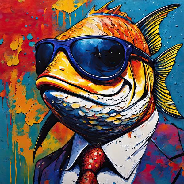 PopArt Fish 02.58 by Eye catching paintings