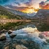 Indian Peaks Wilderness Sunset Reflection - Colorado Lake Isabelle by Daniel Forster