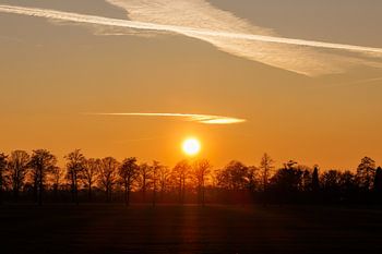 Sonnenuntergang in den Niederlanden