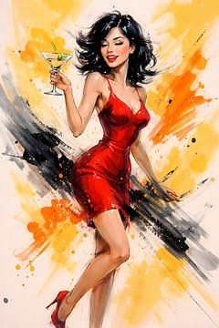 Girl with cocktail