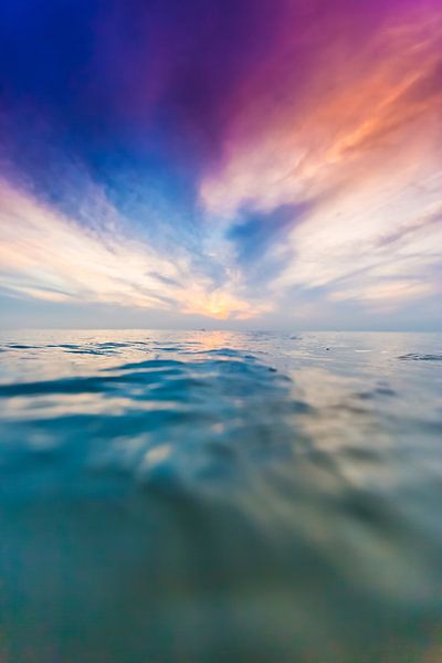 Coucher de soleil sur la mer par Andy Troy