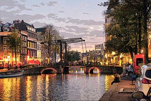 Inner city of Amsterdam Netherlands