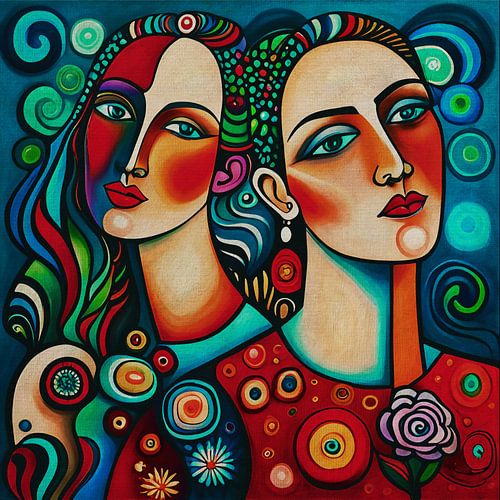 Tweelingzussen kijken je recht aan nr.19