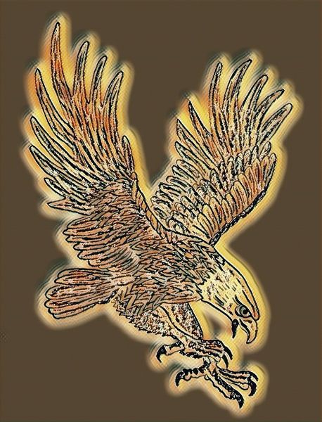 Adler im Picasso-Stil von Jose Lok