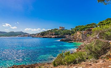 Eilandlandschap op het eiland Mallorca, mooie zeekust, Spanje van Alex Winter