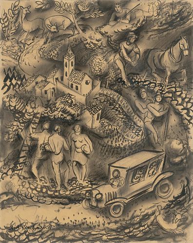 Antonín Procházka - In het dorp