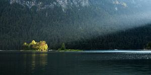 The last light at Eibsee by Max Schiefele