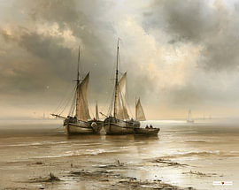 sailing ships / sailing boats by Gelissen Artworks