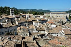 De authentieke charme van Viviers van bovenaf gezien