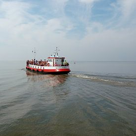 Bateau sur la mer des Wadden sur Sandra Visser