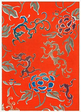 Bloemenpatroon. Traditionele Japanse ukiyo-e van Dina Dankers