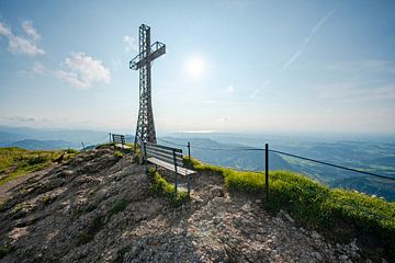 Schöner Sommer-Sonnentag am Hochgrat mit Blick auf den Bodensee von Leo Schindzielorz