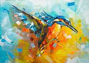 Kingfisher Painting by Jos Hoppenbrouwers thumbnail