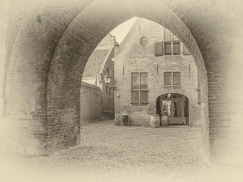 City gate in the Drogenapstoren in Zutphen.  by Ron Poot