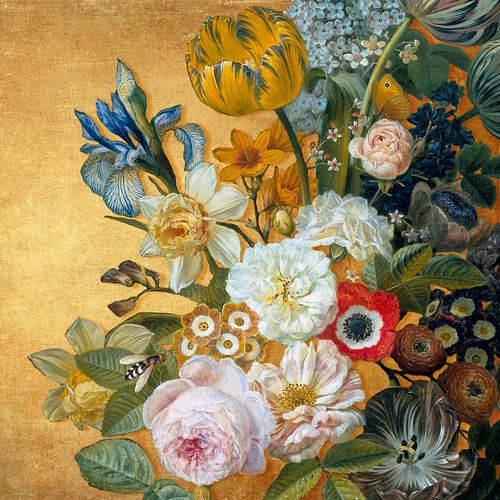 a Still Life on Gold