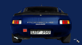 Porsche 928 in blue von aRi F. Huber