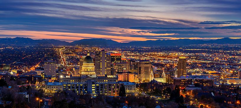 Salt Lake City Panorama, United States by Adelheid Smitt