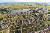 Luchtfoto van Zuiderburen (fase 1) en Taernzer Wielen, Leeuwarden van Martijn thumbnail