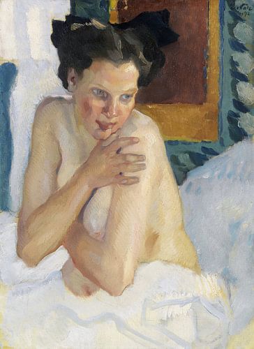 Ontwaken (zittend half naakt), LEO PUTZ, 1912