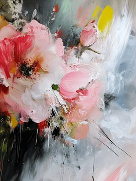 Bloemen, modern en abstract van Studio Allee