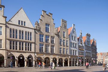 Prinzipalmarkt, zadeldakhuizen, Münster, stad, Westfalen van Torsten Krüger