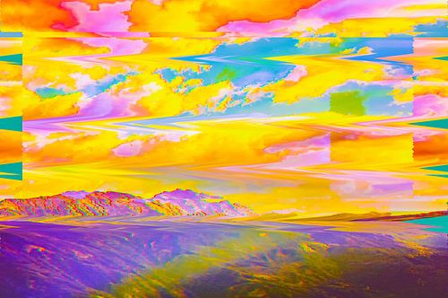 View in South Tyrol Glitch Art II