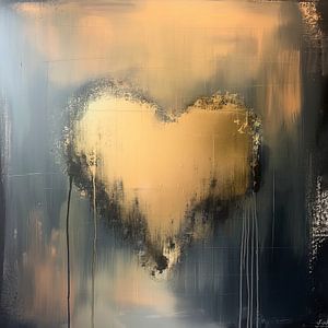 Abstract gouden hart