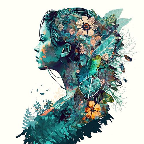 Flowerpunk : Cool Aqua