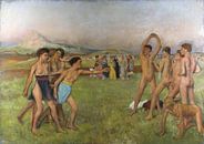 Young Spartans exercising, Edgar Degas by Masterful Masters thumbnail