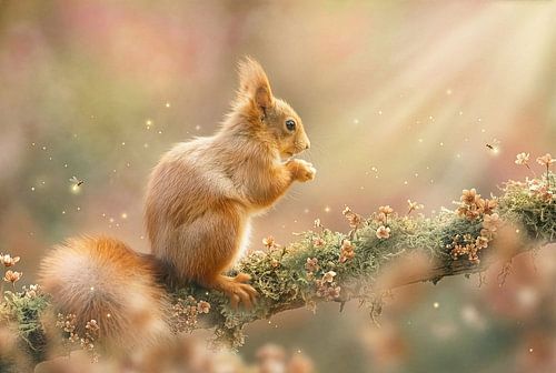 Petit rêveur perché sur une branche