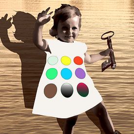 Delft Blue and Polka Dot by True Color Stories